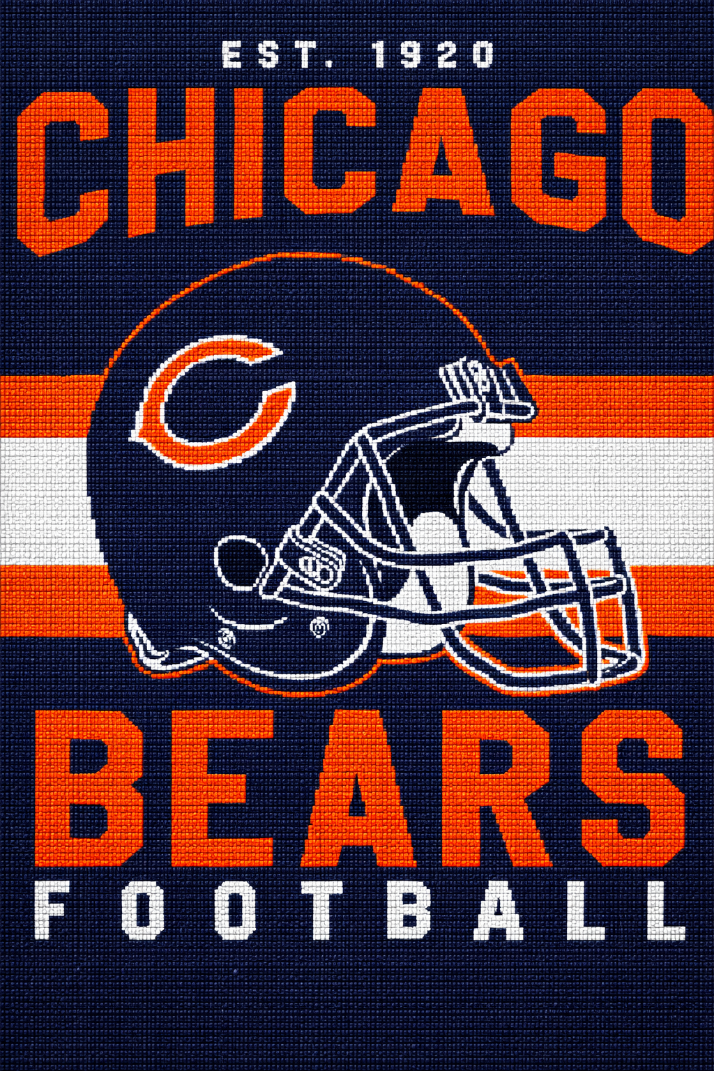 Chicago Bears Football Diamond Painting Kit
