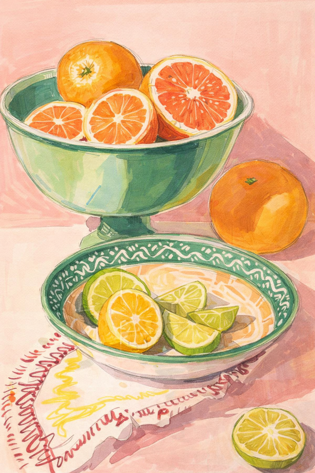 Mediterranean Citrus Bowl Diamond Painting Kit
