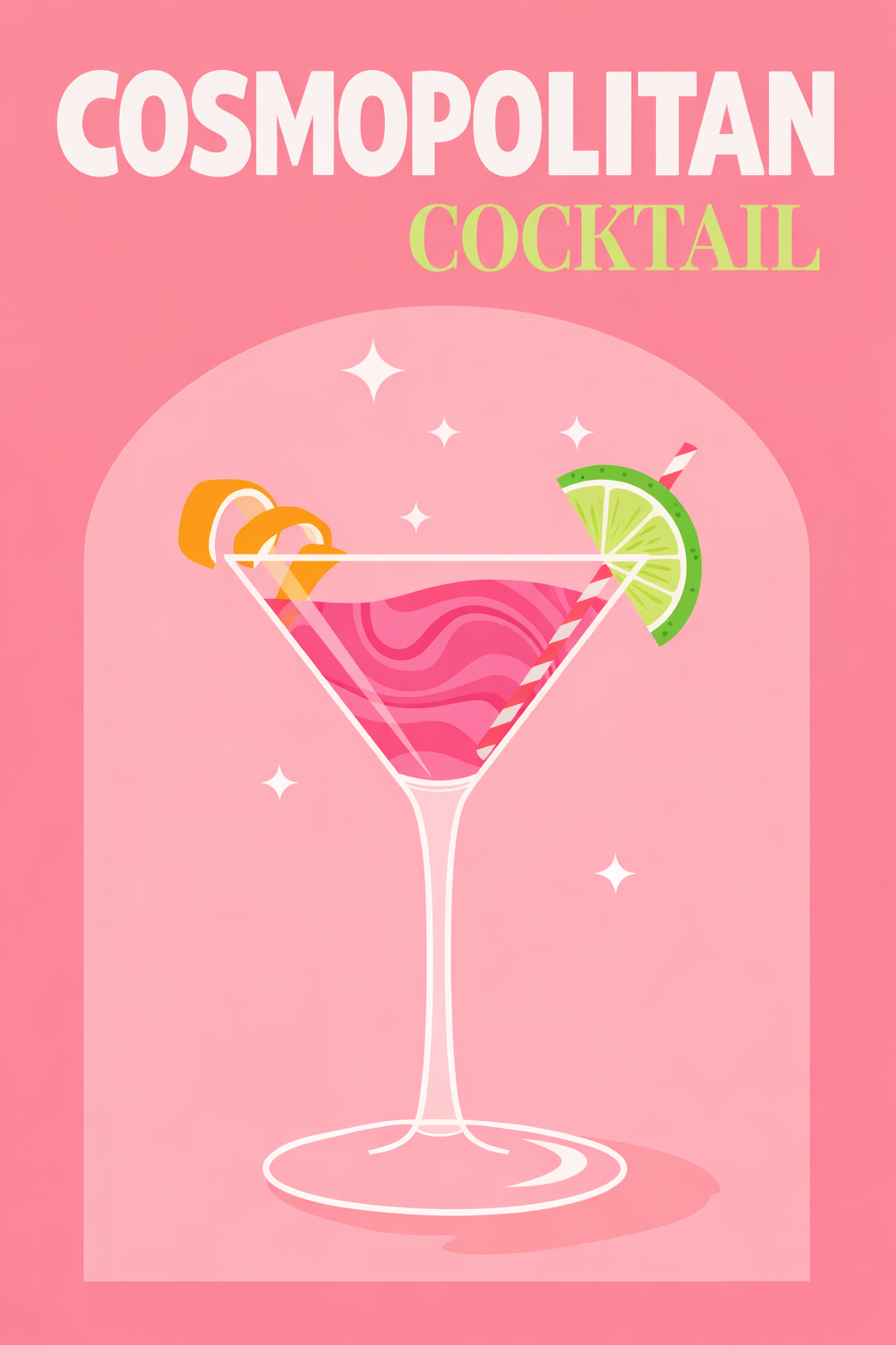 Cosmopolitan Cocktail Diamond Painting Kit