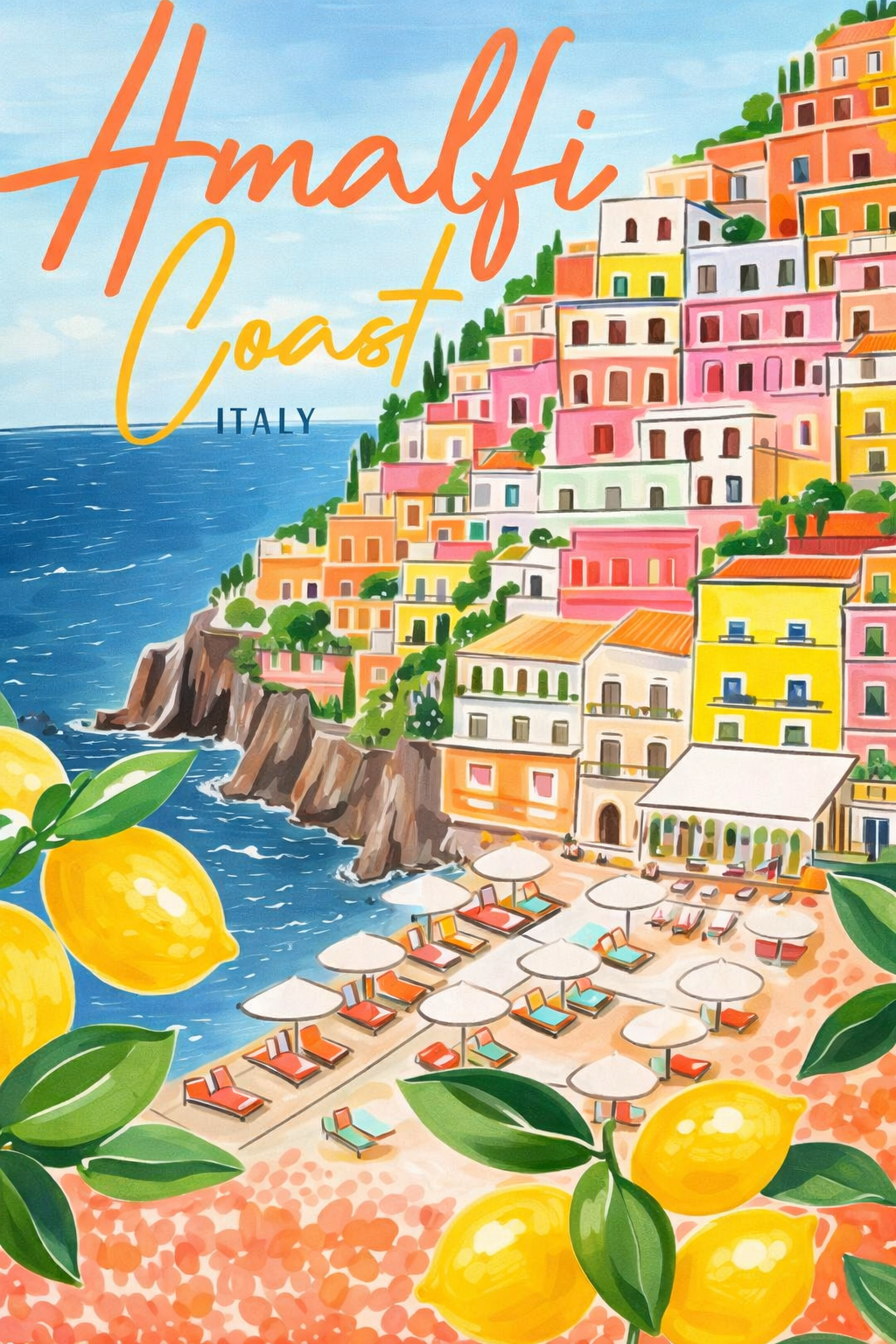 Amalfi Coast Diamond Painting Kit