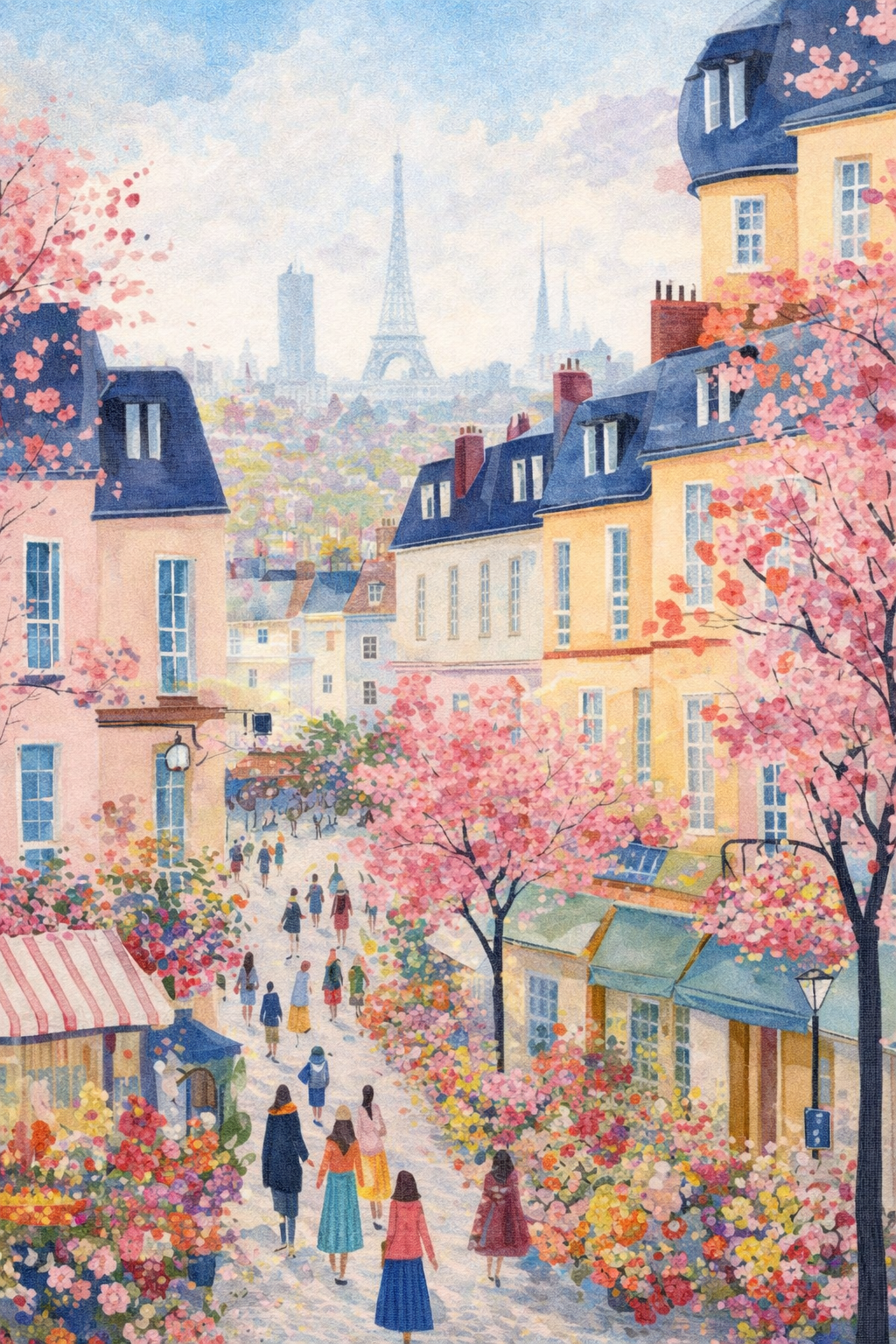 Paris in Bloom Diamond Painting Kit